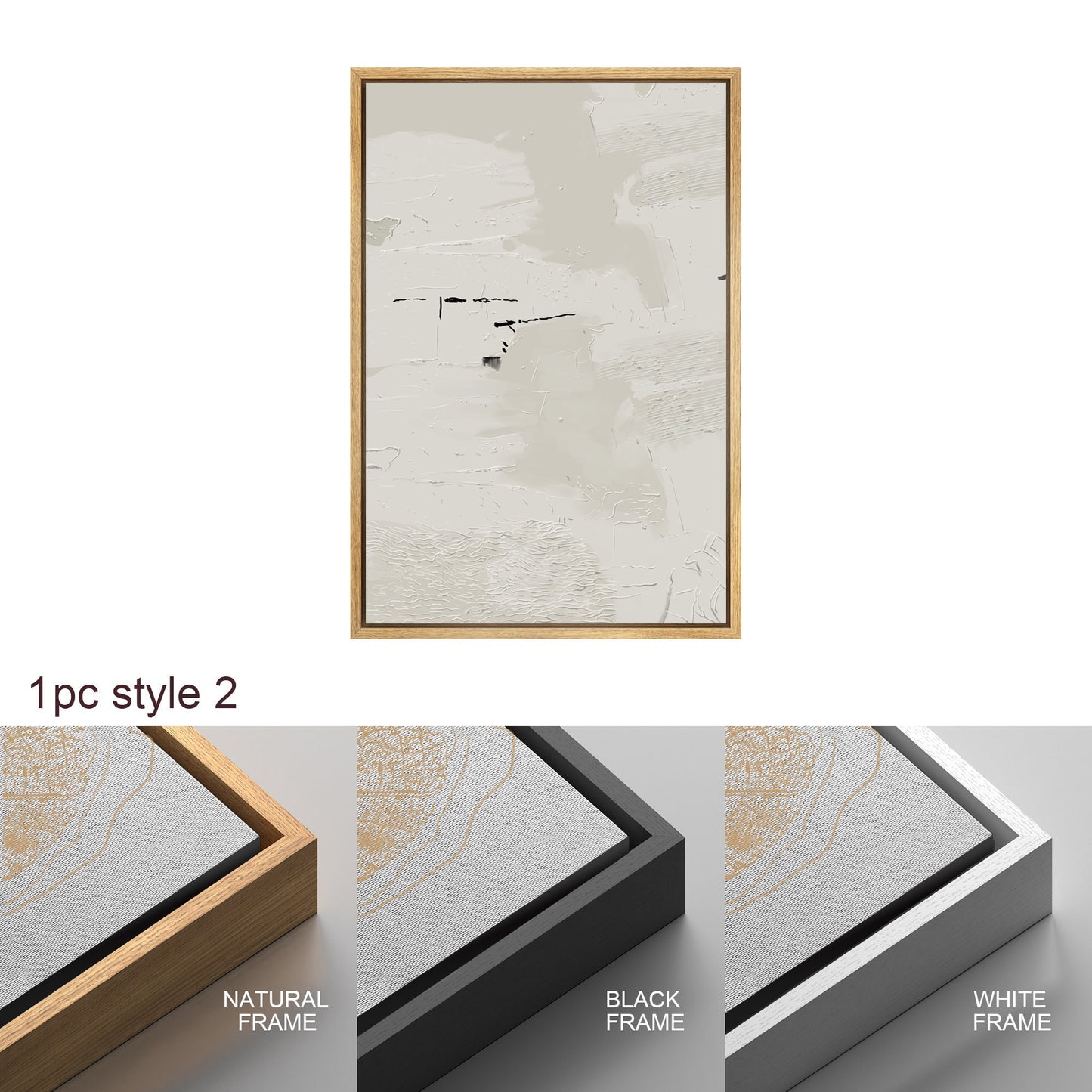 Framed Canvas Print Wall Art Set Teal Beige Gray Pastel Abstract Painting Modern Art Minimalist Decor